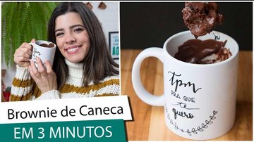 Imagem Aprenda a fazer um brownie de caneca em apenas 3 minutos com a Ju Ferraz!