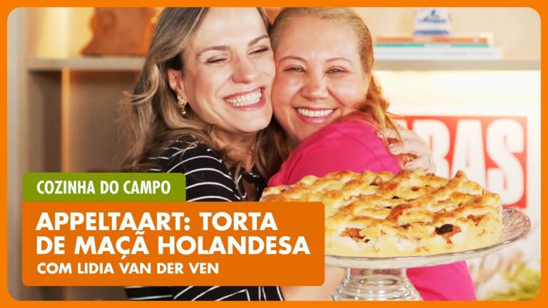 COZINHA DO CAMPO: LIDIA VAN DER VEN ensina receita de TORTA DE MAÇÃ HOLANDESA!