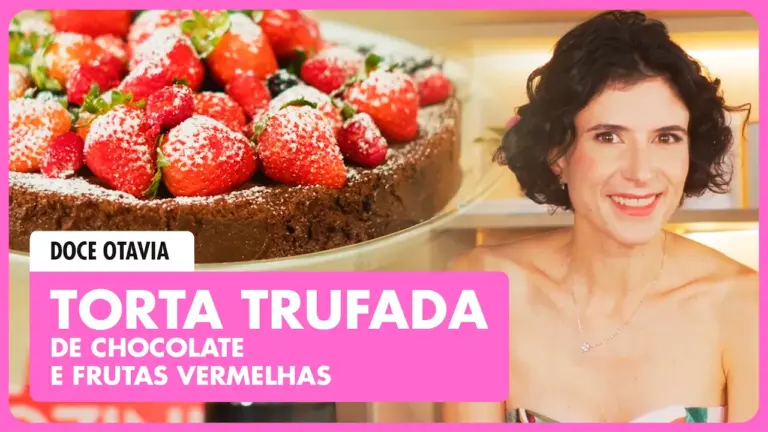 TORTA TRUFADA SEM FARINHA: CREMOSA E FÁCIL DE FAZER | DOCE OTAVIA