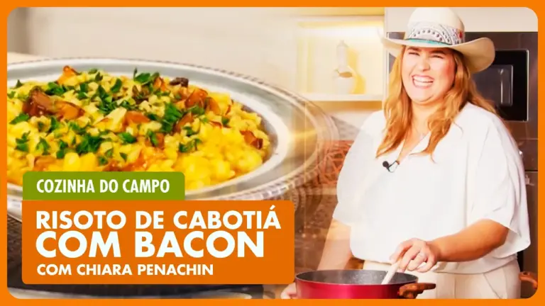 RISOTO DE ABÓBORA CABOTIÁ FÁCIL: O segredo da Chiara Penachin para ficar cremoso! | COZINHA DO CAMPO