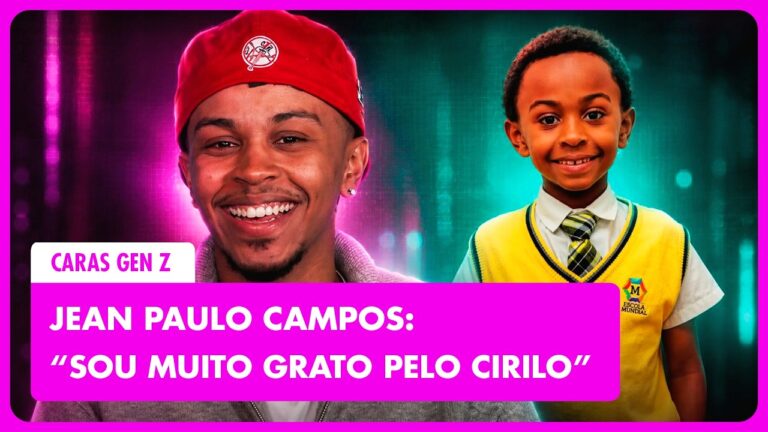JEAN PAULO CAMPOS: o ator consagrado pelo personagem Cirillo, abre o jogo sobre Carrossel! | GEN Z