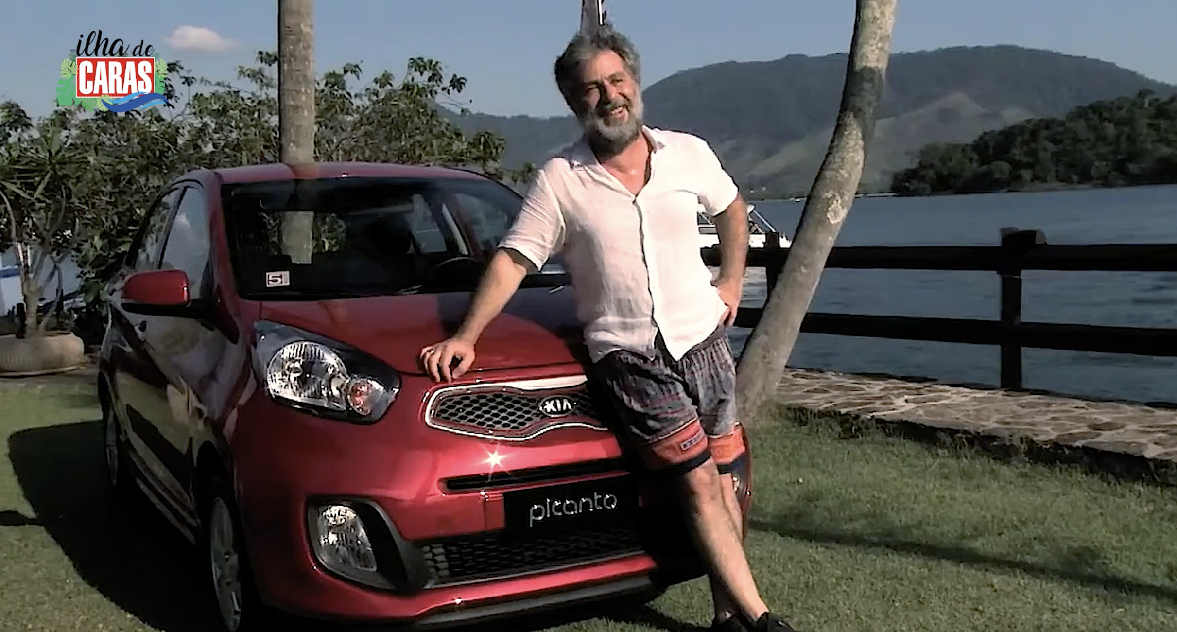 Leopoldo Pacheco ganha carro na Ilha de Caras